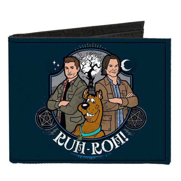La Camiseta De Los Hombres Sobrenaturales Scoobynatural Ruh-roh! Scooby-Doo Dean Sam Elbenwald Algodón Negro - S